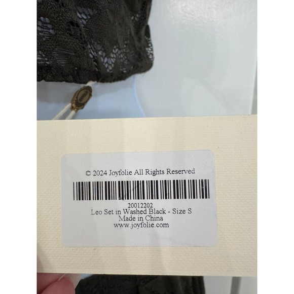 Joyfolie Leo set in washed black size small - Picture 4 of 8